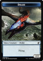 Drake // Human Double-Sided Token [Commander 2019 Tokens] | North Valley Games