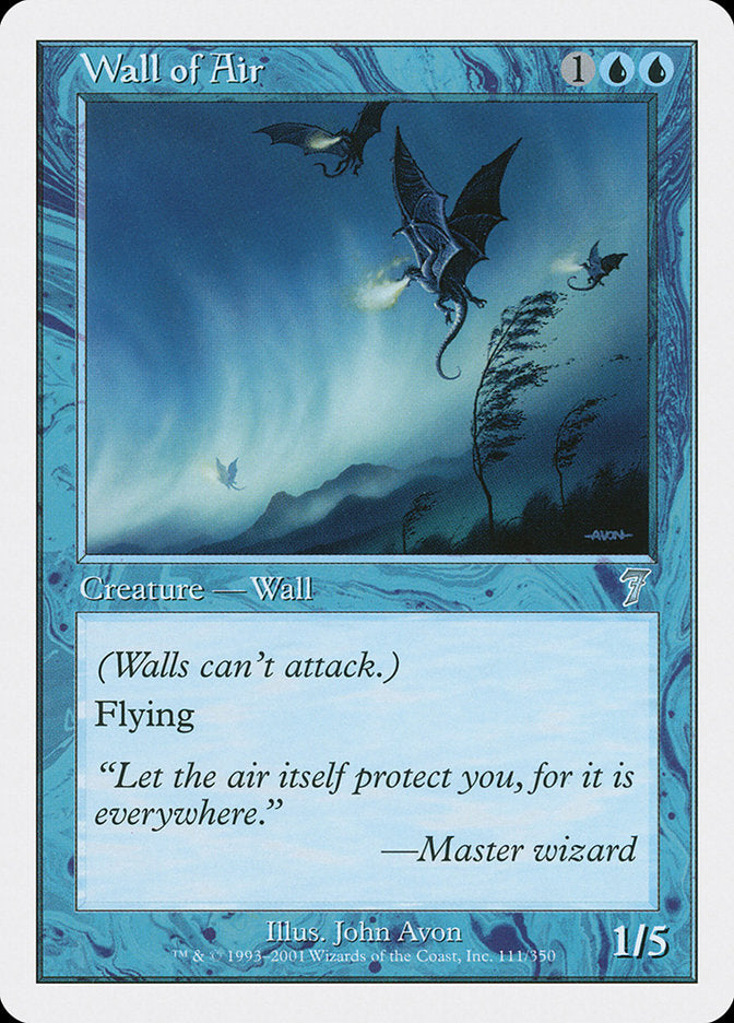 Wall of Air [Seventh Edition] | North Valley Games