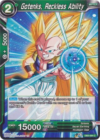 Gotenks, Reckless Ability (DB3-064) [Giant Force] | North Valley Games