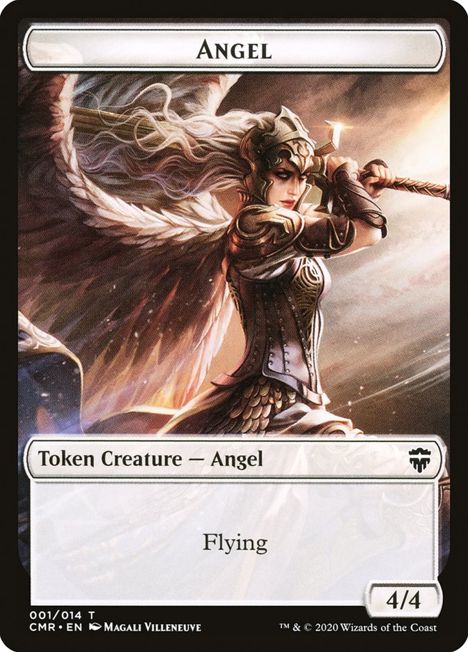 Angel // Treasure Double-Sided Token [Commander Legends Tokens] | North Valley Games