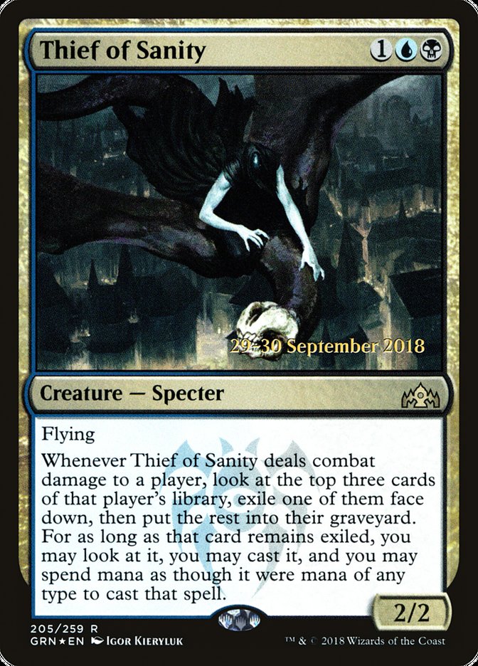 Thief of Sanity [Guilds of Ravnica Prerelease Promos] | North Valley Games