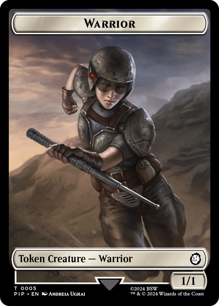 Energy Reserve // Warrior Double-Sided Token [Fallout Tokens] | North Valley Games