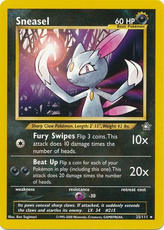 Sneasel (25/111) [Neo Genesis Unlimited] | North Valley Games