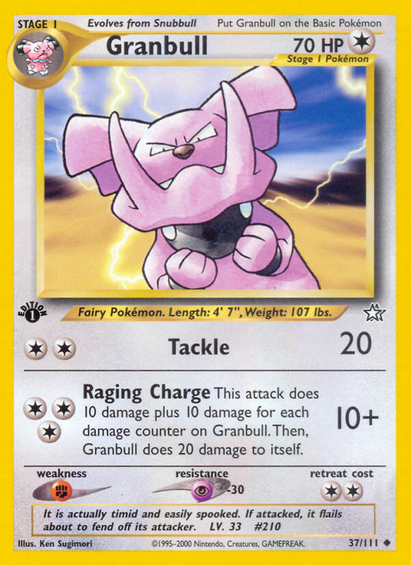Granbull (37/111) [Neo Genesis 1st Edition] | North Valley Games