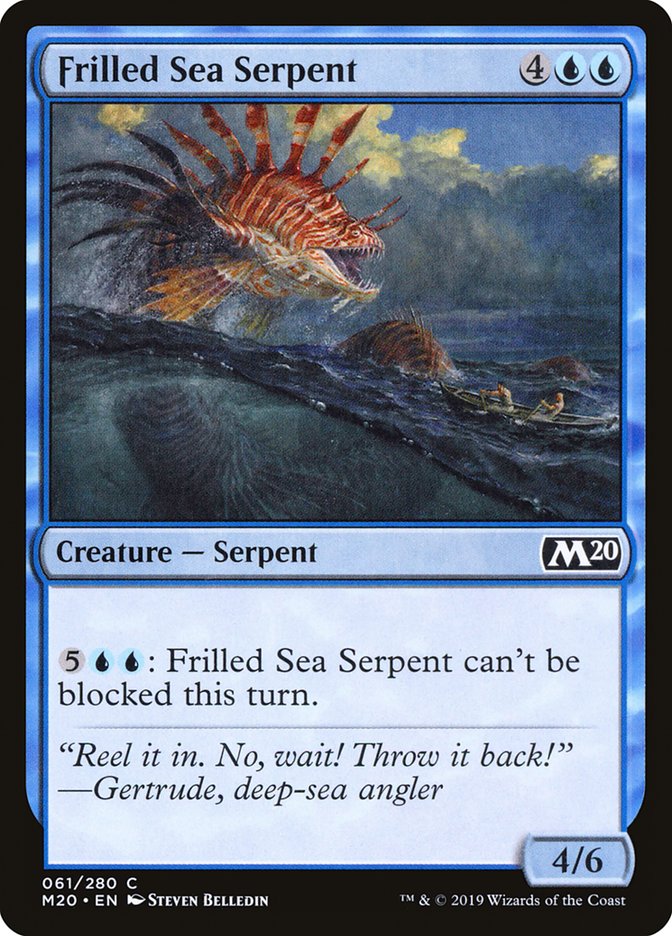 Frilled Sea Serpent [Core Set 2020] | North Valley Games