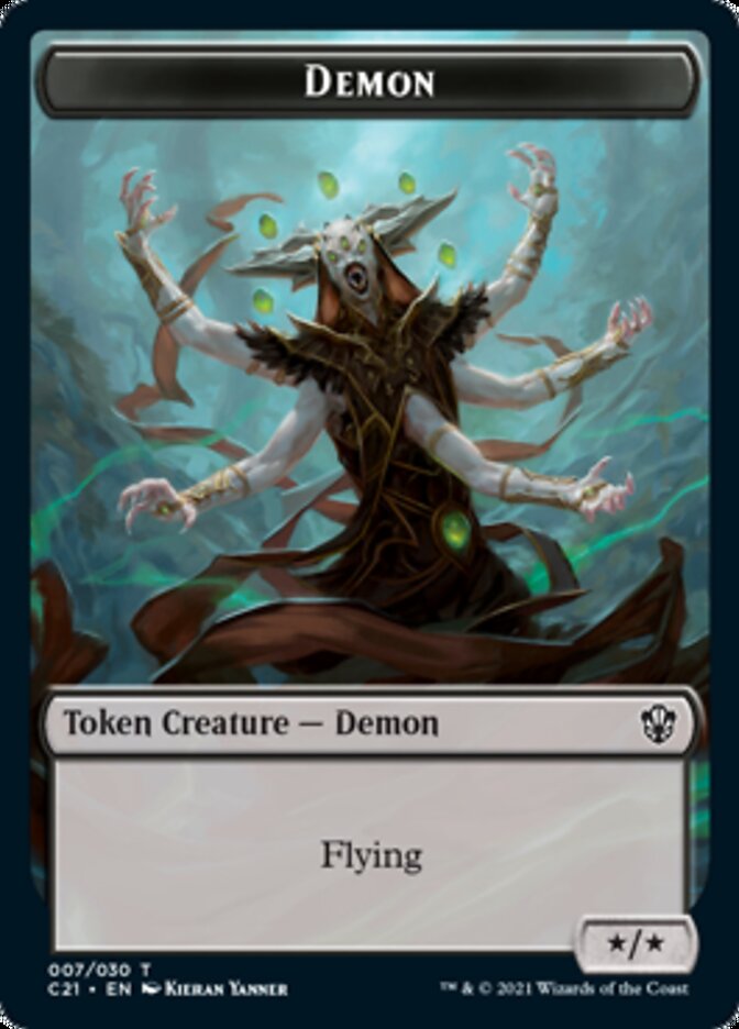 Demon // Fungus Beast Double-Sided Token [Commander 2021 Tokens] | North Valley Games