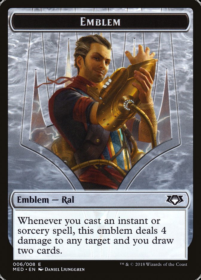 Ral, Izzet Viceroy Emblem [Mythic Edition Tokens] | North Valley Games