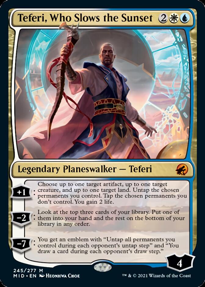 Teferi, Who Slows the Sunset [Innistrad: Midnight Hunt] | North Valley Games