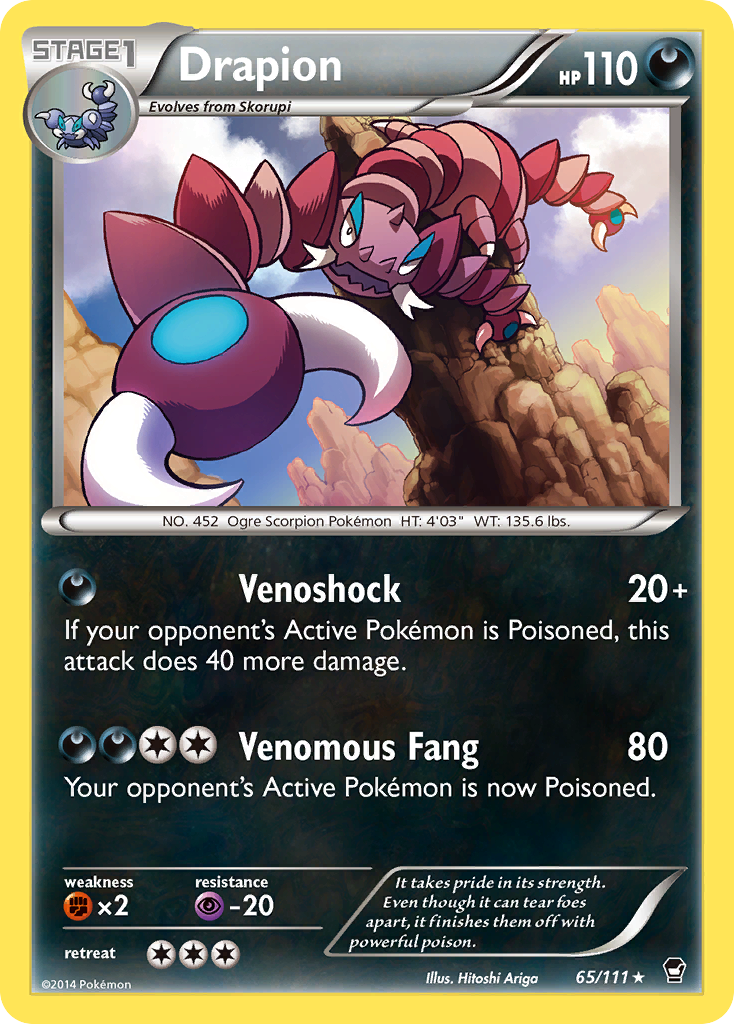 Drapion (65/111) [XY: Furious Fists] | North Valley Games