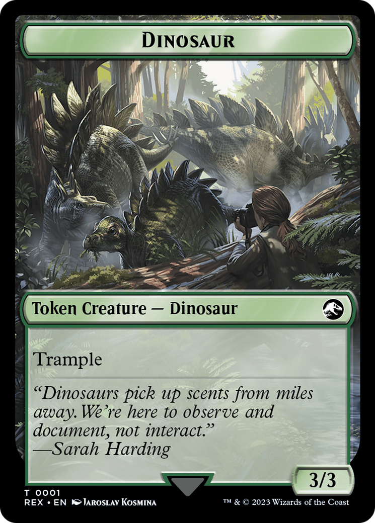 Gnome // Dinosaur (0001) Double-Sided Token [The Lost Caverns of Ixalan Tokens] | North Valley Games