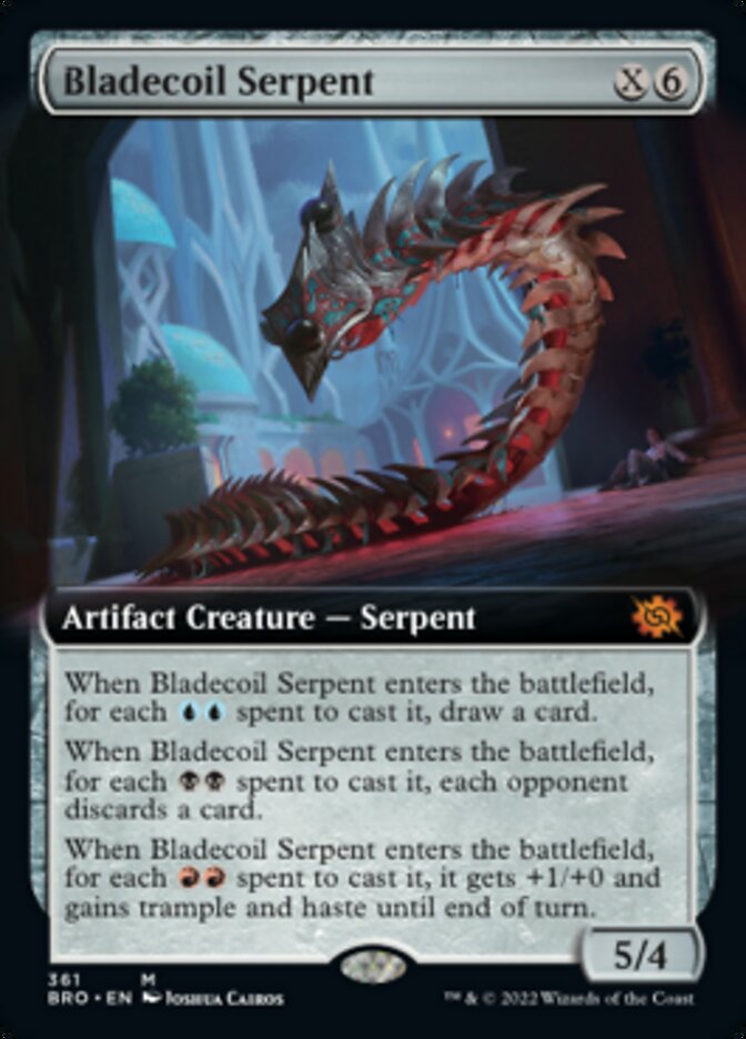 Bladecoil Serpent (Extended Art) [The Brothers' War] | North Valley Games