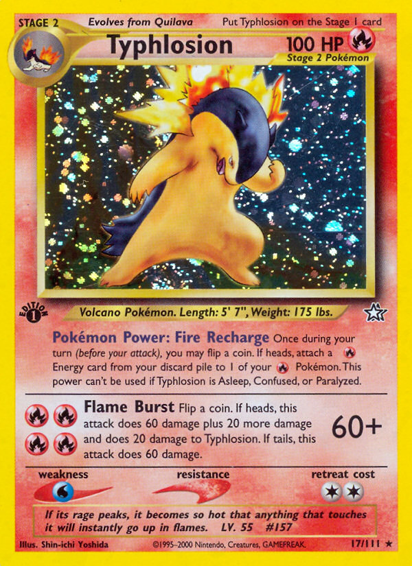 Typhlosion (17/111) [Neo Genesis 1st Edition] | North Valley Games