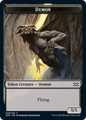 Demon // Marit Lage Double-Sided Token [Double Masters Tokens] | North Valley Games