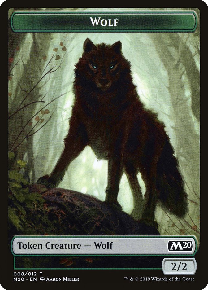 Zombie // Wolf Double-Sided Token [Game Night 2019 Tokens] | North Valley Games
