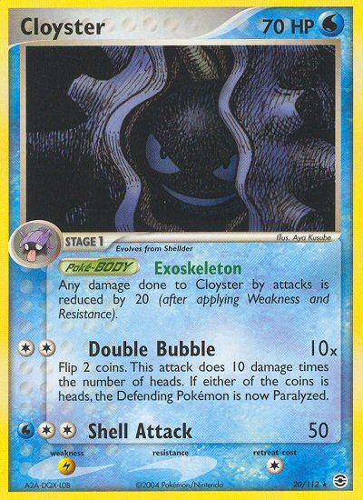 Cloyster (20/112) [EX: FireRed & LeafGreen] | North Valley Games
