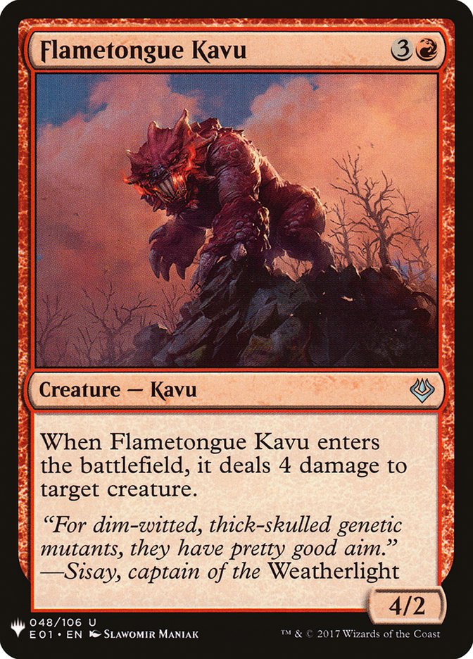 Flametongue Kavu [Mystery Booster] | North Valley Games