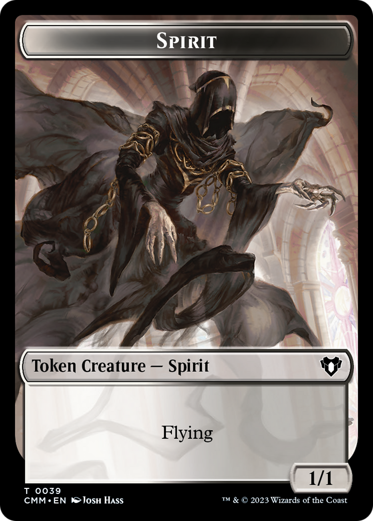 Spirit (0039) // Bird Illusion Double-Sided Token [Commander Masters Tokens] | North Valley Games