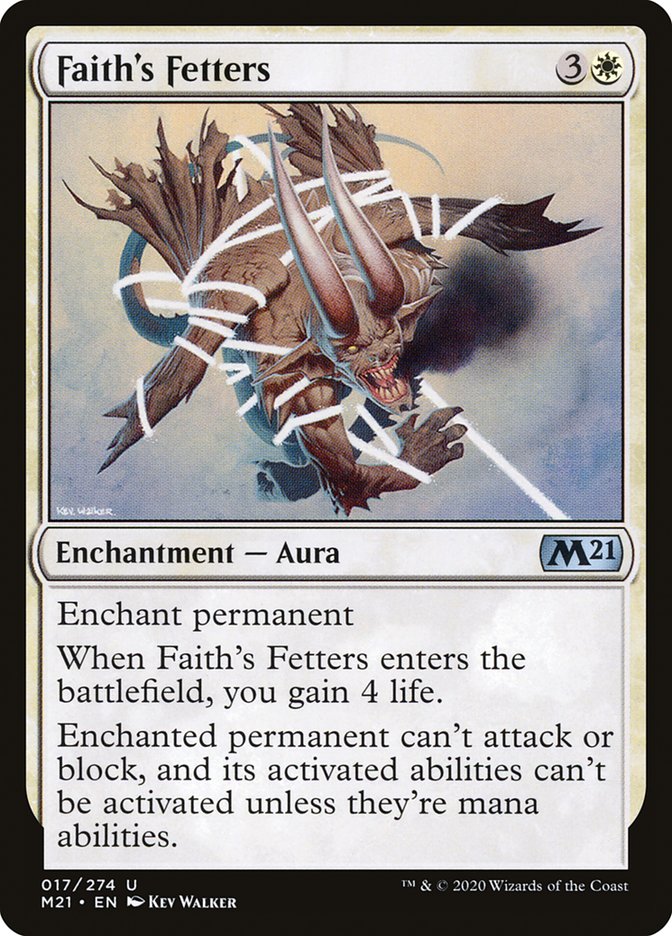 Faith's Fetters [Core Set 2021] | North Valley Games