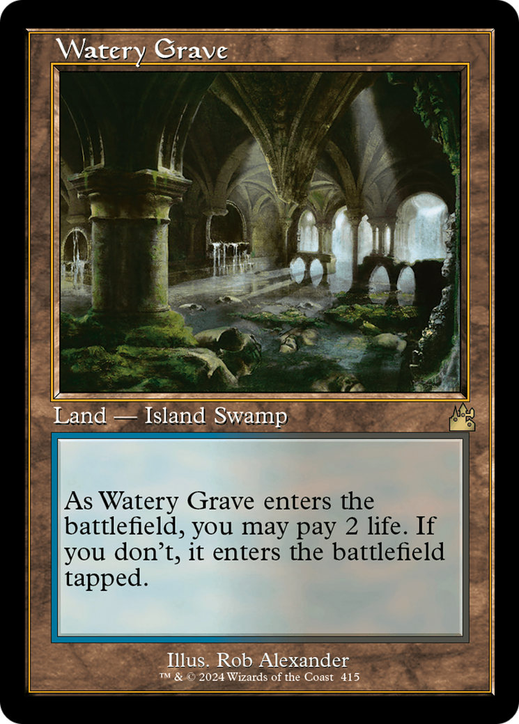 Watery Grave (Retro) [Ravnica Remastered] | North Valley Games