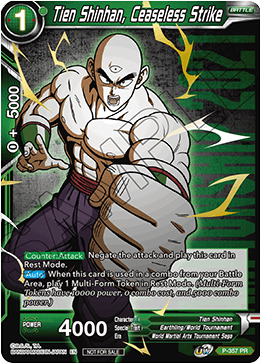 Tien Shinhan, Ceaseless Strike (P-357) [Tournament Promotion Cards] | North Valley Games