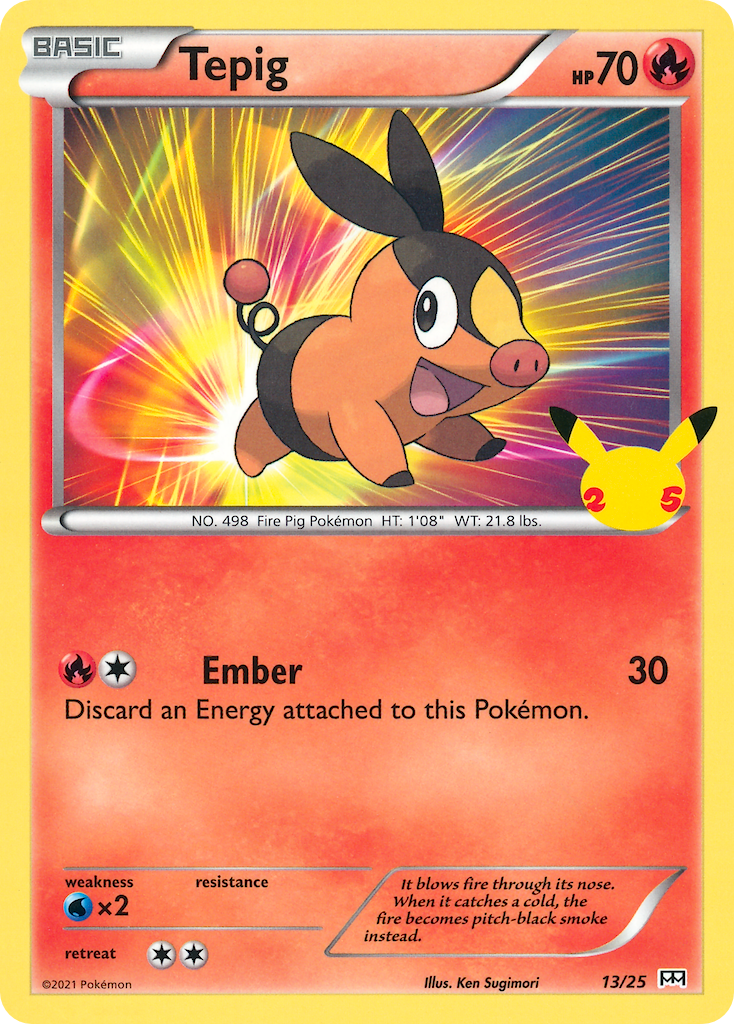 Tepig (13/25) [McDonald's 25th Anniversary] | North Valley Games