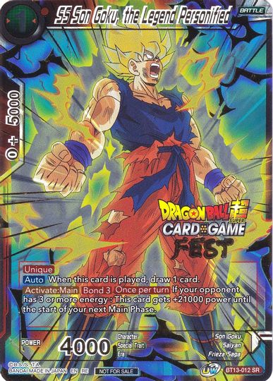 SS Son Goku, the Legend Personified (Card Game Fest 2022) (BT13-012) [Tournament Promotion Cards] | North Valley Games