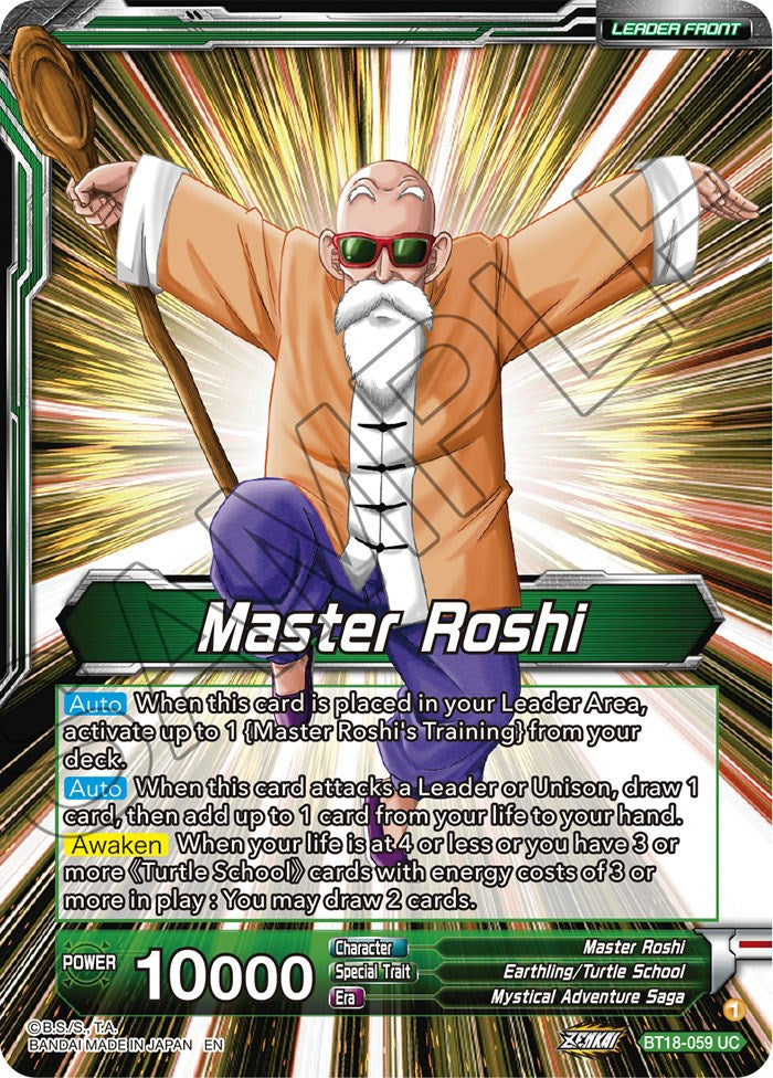 Master Roshi // Son Goku, Krillin, Yamcha, & Master Roshi, Reunited (BT18-059) [Dawn of the Z-Legends Prerelease Promos] | North Valley Games