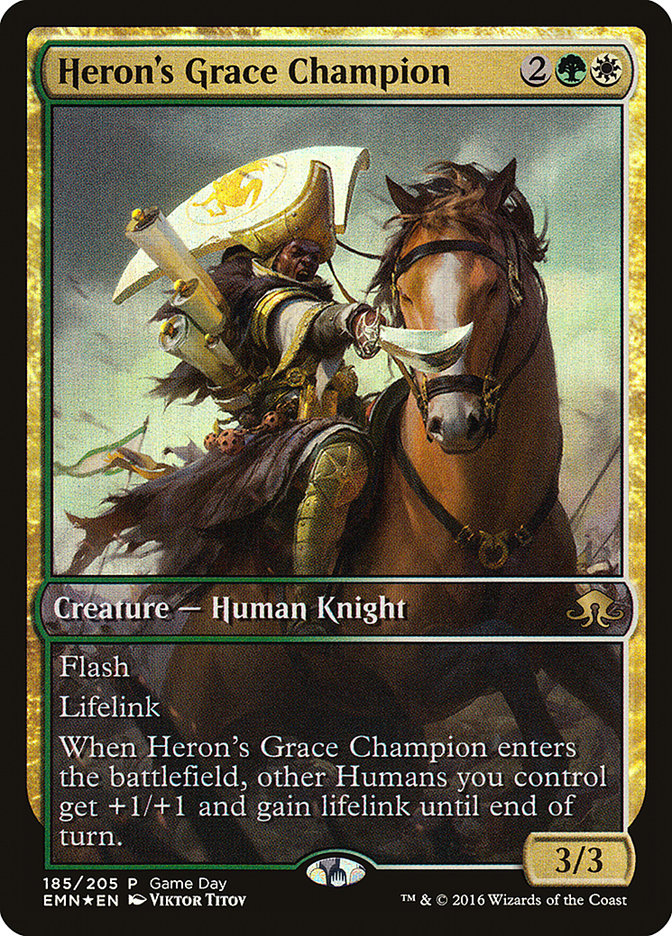 Heron's Grace Champion (Game Day) [Eldritch Moon Promos] | North Valley Games
