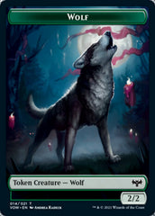 Blood // Wolf (014) Double-Sided Token [Innistrad: Crimson Vow Tokens] | North Valley Games