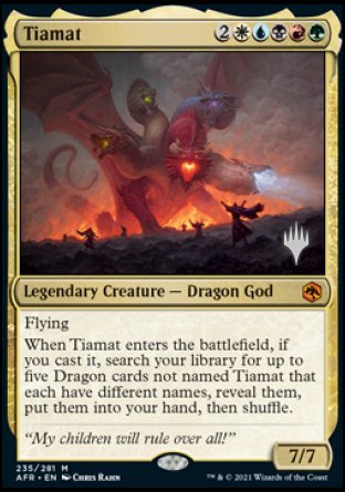 Tiamat (Promo Pack) [Dungeons & Dragons: Adventures in the Forgotten Realms Promos] | North Valley Games