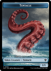 Tentacle // Koma's Coil Double-Sided Token [Murders at Karlov Manor Commander Tokens] | North Valley Games