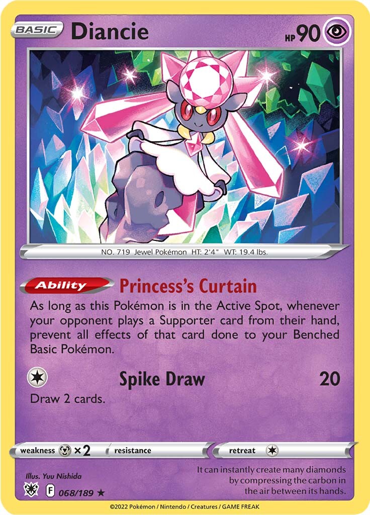 Diancie (068/189) [Sword & Shield: Astral Radiance] | North Valley Games