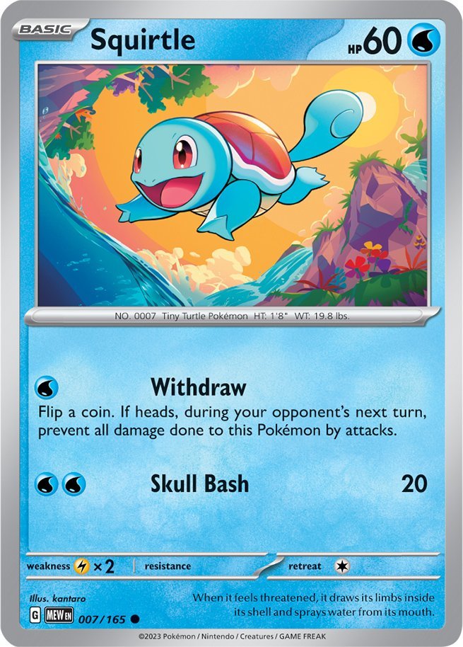 Squirtle (007/165) [Scarlet & Violet: 151] | North Valley Games