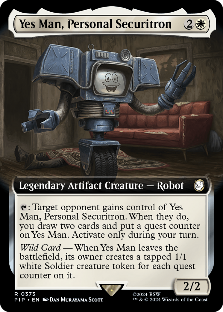 Yes Man, Personal Securitron (Extended Art) [Fallout] | North Valley Games