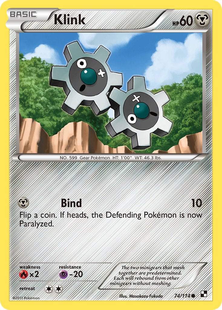 Klink (74/114) (Cracked Ice Holo) (Blister Exclusive) [Black & White: Base Set] | North Valley Games