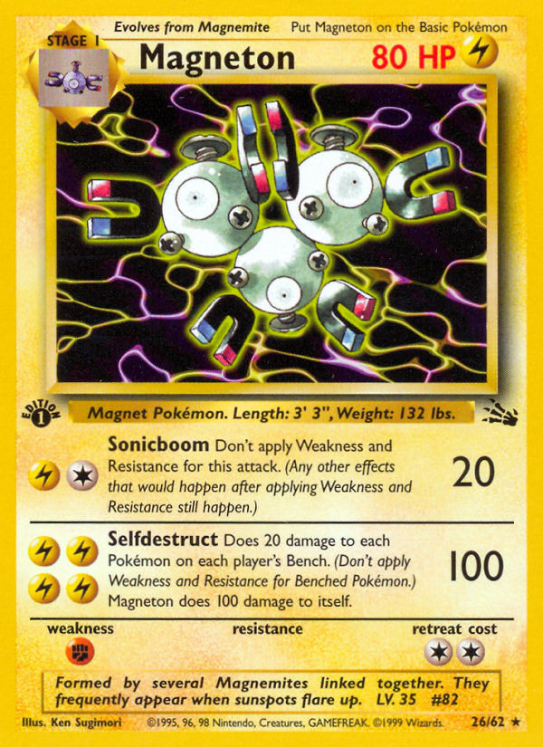 Magneton (26/62) [Fossil 1st Edition] | North Valley Games