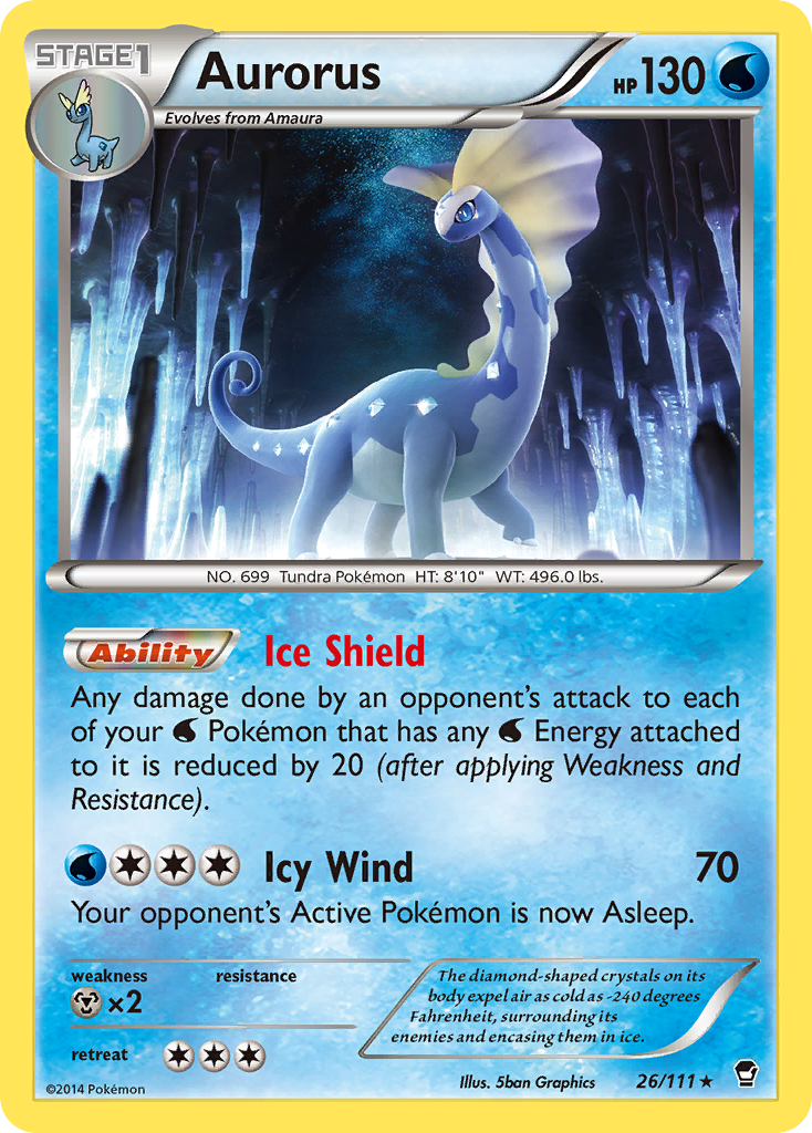 Aurorus (26/111) [XY: Furious Fists] | North Valley Games