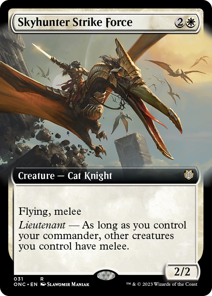Skyhunter Strike Force (Extended Art) [Phyrexia: All Will Be One Commander] | North Valley Games