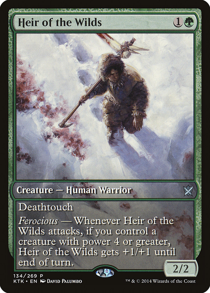 Heir of the Wilds (Game Day) (Extended Art) [Khans of Tarkir Promos] | North Valley Games