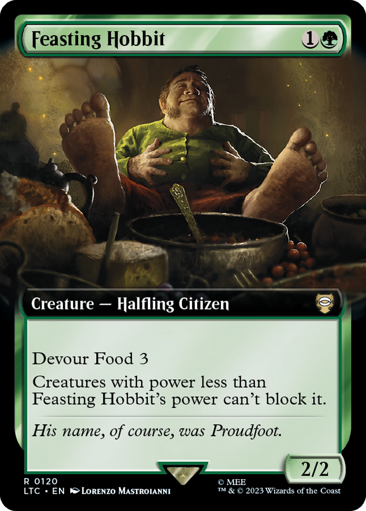 Feasting Hobbit (Extended Art) [The Lord of the Rings: Tales of Middle-Earth Commander] | North Valley Games