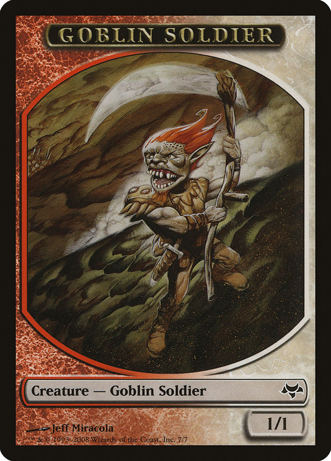 Goblin Soldier Token [Eventide Tokens] | North Valley Games