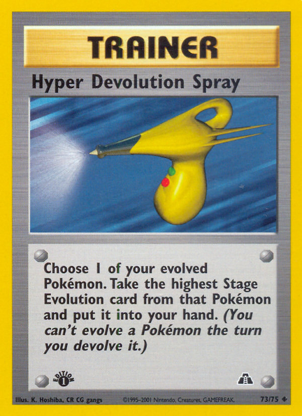 Hyper Devolution Spray (73/75) [Neo Discovery 1st Edition] | North Valley Games