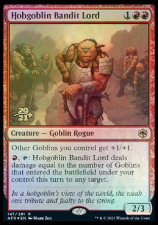 Hobgoblin Bandit Lord [Dungeons & Dragons: Adventures in the Forgotten Realms Prerelease Promos] | North Valley Games