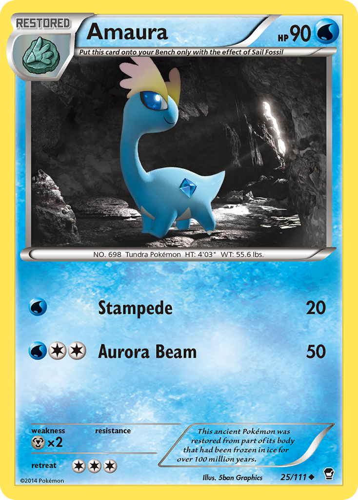 Amaura (25/111) [XY: Furious Fists] | North Valley Games