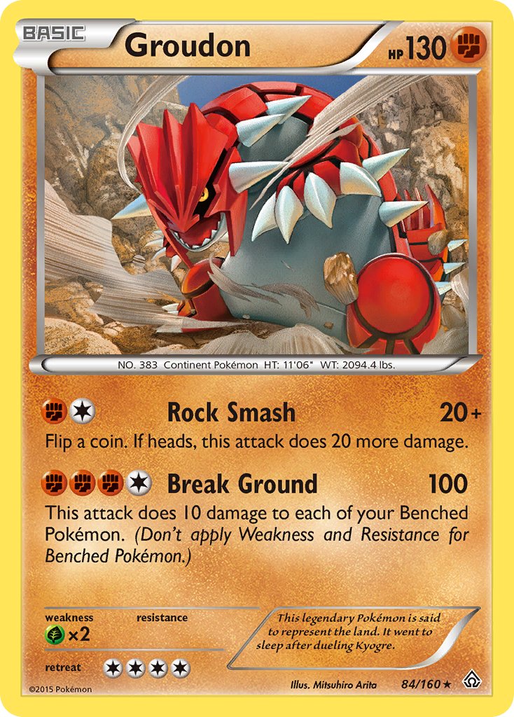 Groudon (84/160) (Theme Deck Exclusive) [XY: Primal Clash] | North Valley Games