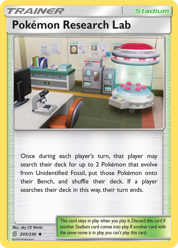 Pokemon Research Lab (205/236) [Sun & Moon: Unified Minds] | North Valley Games