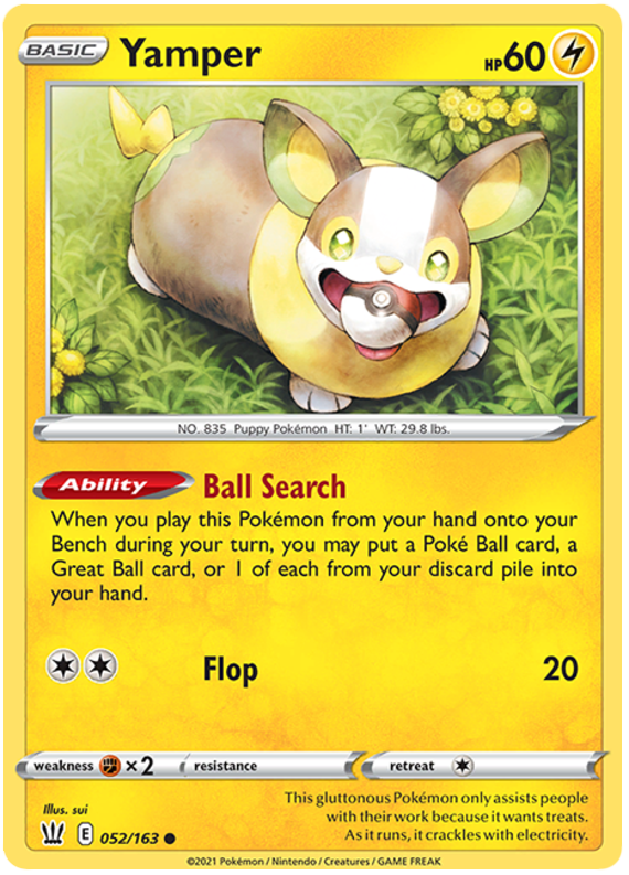 Yamper (052/163) [Sword & Shield: Battle Styles] | North Valley Games