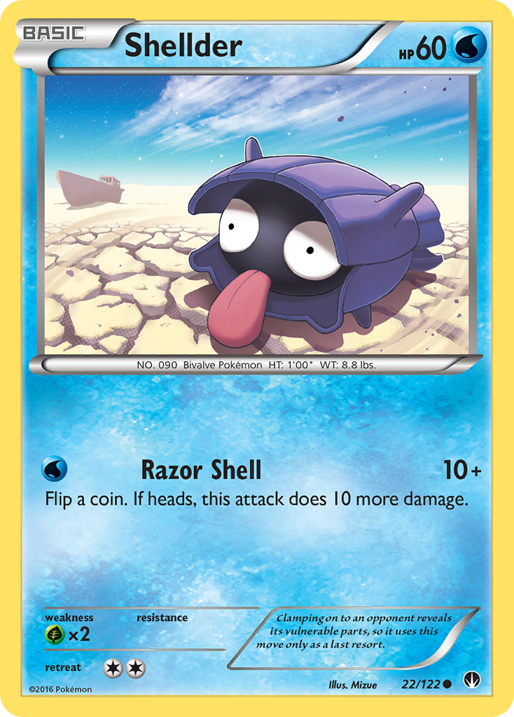 Shellder (22/122) [XY: BREAKpoint] | North Valley Games