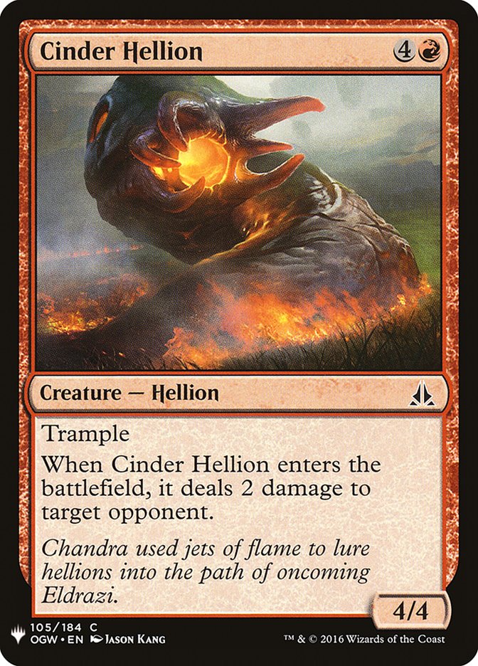 Cinder Hellion [Mystery Booster] | North Valley Games