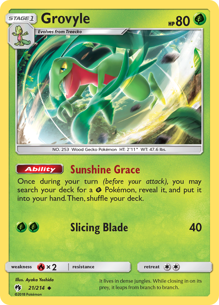 Grovyle (21/214) [Sun & Moon: Lost Thunder] | North Valley Games